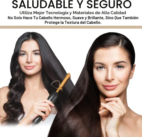 Vista 5 de NICEMOVIC Peine Alisador de Cabello con Calentamiento Cerámico - Cepillo de Prensado Caliente para Cabello Natural Negro, Barbas Postizas y Rizado