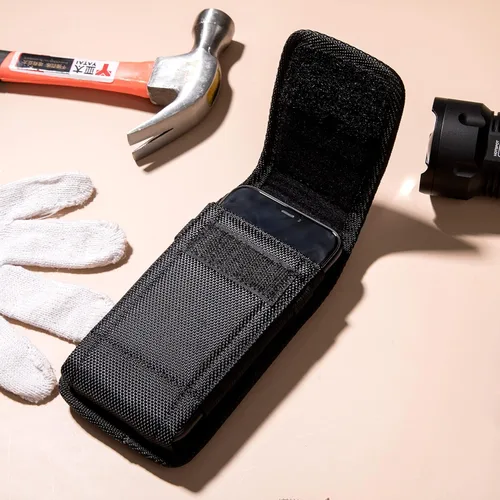 Vista 4 de Funda para teléfono celular para Samsung Galaxy Ultra S25/S24/S23/S22/S21 y Note 20, funda con clip para cinturón para hombre, bolsa vertical