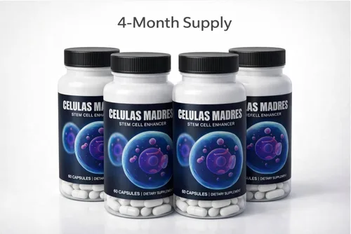 Vista 2 de Madre Cells Nueva Versión Celulas Madres (4 Botellas) 200 mg Stem Enhancer Cell Aphanizomenon Flos-aquae. 240 Cápsulas Células Madre