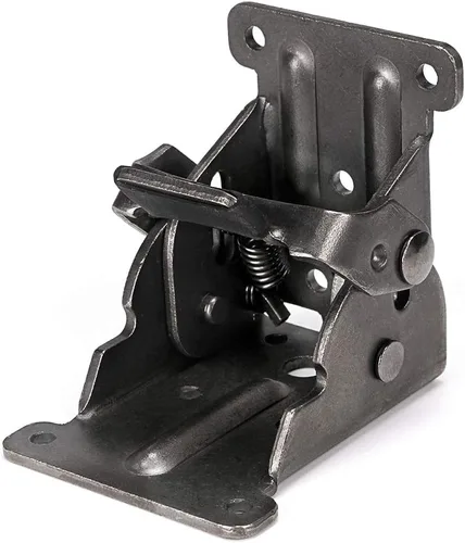 Vista 2 de Skelang Soporte plegable, herrajes de bisagra autobloqueante con tornillos de bloqueo de extensión para patas de mesa, patas de cama, banco