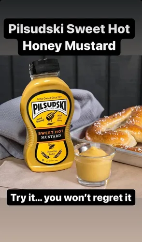 Vista 6 de Pilsudski's Brand Mustard - Botella exprimible de 12 onzas, condimentos perfectos para cualquier plato (12 onzas líquidas (paquete de 4), Mustard