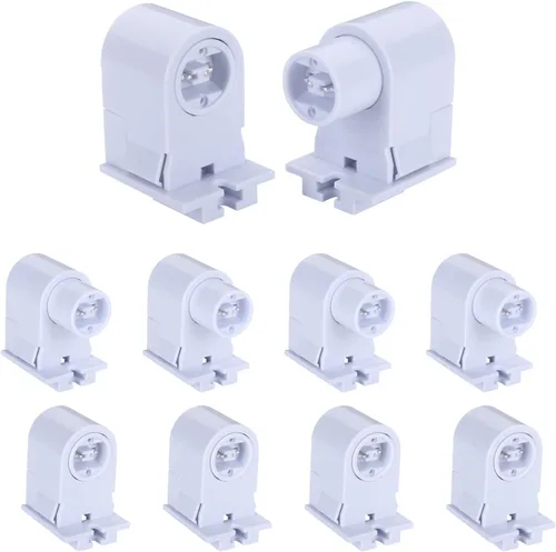 R17D/HO Tombstone Base Holder Socket Connector T8/T10/T12 8ft LED Reemplazo de Luz LED Fluorescente Émbolo Adaptador Portalámparas 5 Pares