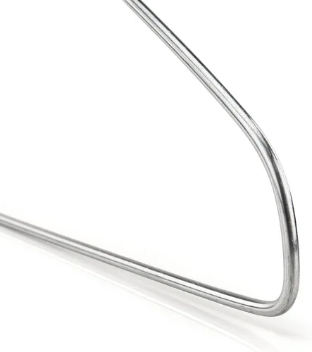 Vista 5 de HANGERWORLD Perchas de alambre de metal plateado de 16 pulgadas de calibre 13 para ropa (20 unidades)