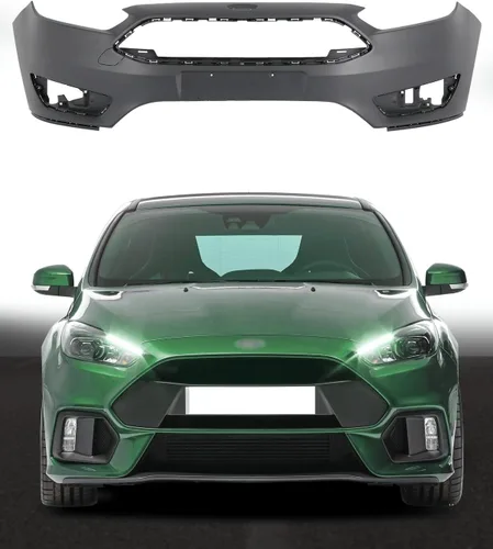 Vista 7 de SCITOO Cubierta de parachoques delantero para 2015 2016 2017 2018 para Ford Focus plástico parachoques reemplazo F1EZ17757CAPTM