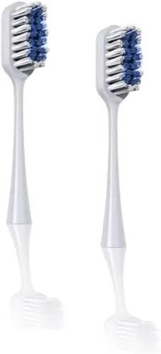 Vista 2 de Paquete de 4 cabezales de cepillo de dientes de repuesto Pop Sonic - Compatible con Go Plus - Cabezal de cepillo de dientes con cerdas de nailon