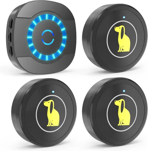 Vista 7 de Campana de puerta para perro, timbre para entrenamiento de perros, timbre de puerta para entrenamiento de perros y cachorros, puerta