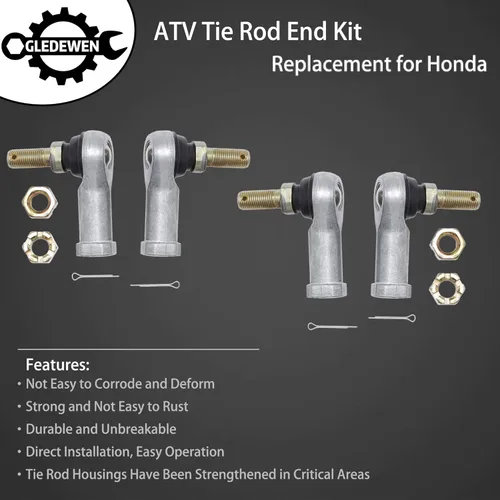 Vista 3 de Kit de extremo de barra de acoplamiento, compatible con Honda Foreman 400/450 / 500 1997-2017, Honda Foreman Rubicon 500 2001-2017, dos
