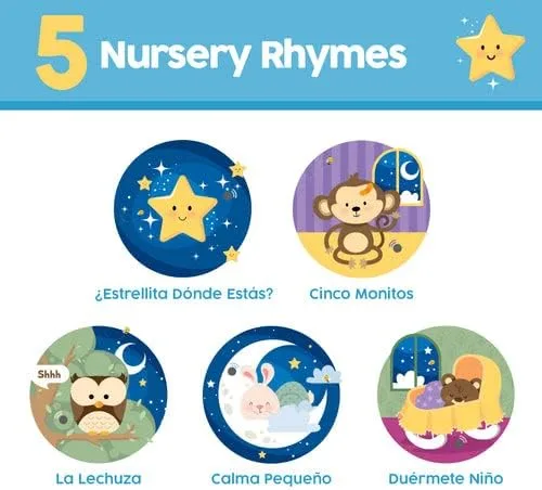 Vista 3 de Binibi 2 libros en español para niños pequeños de 1 a 3 canciones de cuna y rimas infantiles libro para bebés y bebés libros bilingües interactivos