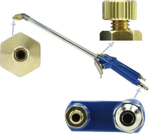 Vista 4 de Pistola neumática de limpieza de motor con manguera de 40 pulgadas, herramienta pulverizadora desengrasante de limpieza, muy fácil de limpiar