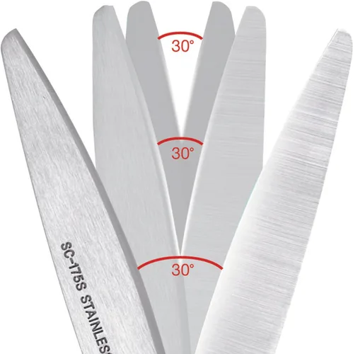 Vista 3 de Plus Fit 35061, tijeras curvas grandes, Azul S