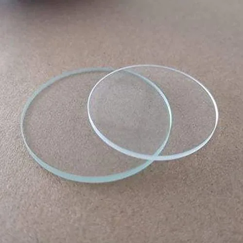 Vista 2 de Placa de vidrio pequeña transparente Placa de vidrio cuadrada Placa de vidrio redonda Sustrato de vidrio de laboratorio Base de vidrio Sustrato
