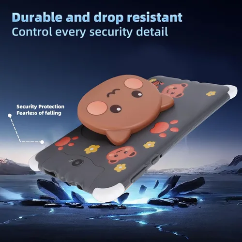 Vista 7 de ZJchao Tableta para niños de 7 pulgadas, control parental de 128 GB, ROM, ampliable, tableta educativa con funda a prueba de golpes y cámara dual