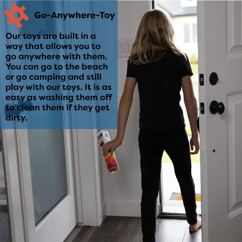 Vista 3 de KADU Classic Conjunto Clásico de 250 Piezas – Juguete de Construcción + Edificación STEM/STEAM, para Juego Abierto + Imaginativo Edades 5+