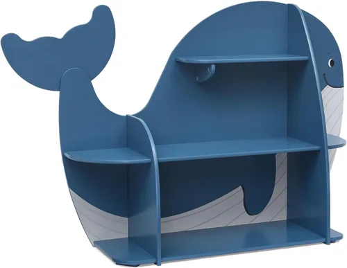 Vista 10 de Delta Children - Estantería Whale, certificación Greenguard Gold, color azul