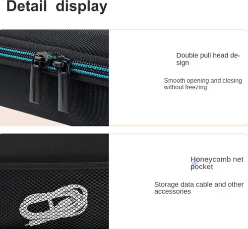 Vista 5 de ZLiT Funda de consola GPD XP, EVA a prueba de golpes, funda protectora para consola de videojuegos GPD XP con película protectora