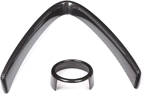 Vista 5 de YIWANG Marco de decoración de parrilla frontal de plástico ABS estilo fibra de carbono para Alfa Romeo Giulia 2017 2018 2019 piezas
