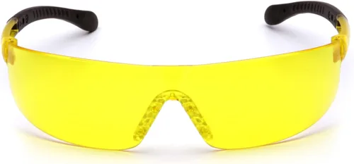 Vista 3 de Pyramex Provoq Safety Eyewear Blue Mirror Lens Black Temples