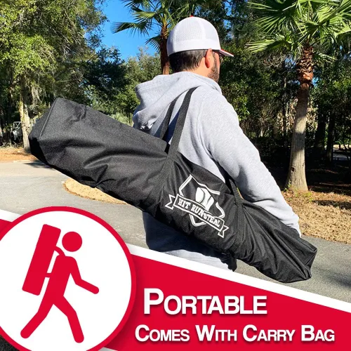 Vista 8 de Hit Run Steal Heavy Duty Softball & Baseball Net with Carrying Bag - Perfect Hitting Net for Your Batting and Pitching Practices