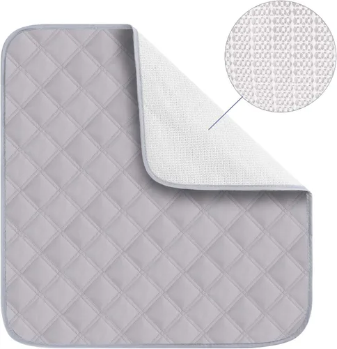 Vista 8 de Almohadillas de cama para adultos para incontinencia, lavables, suaves, de protección contra la humedad, súper absorbentes, impermeables, protector