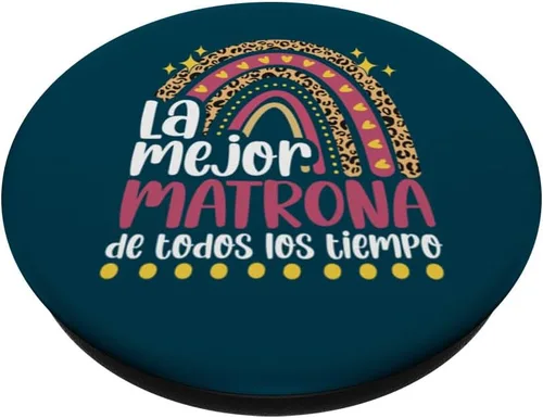 Vista 2 de La Mejor Matrona Divertida Mujer Regalo para una Matrona PopSockets Standard PopGrip