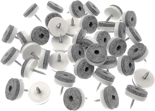 Vista 9 de ALIMITOPIA 40 piezas Almohadillas de Fieltro para Muebles Atornillables Patines Deslizadores Protectores de Piso de Madera Dura para Patas de Madera