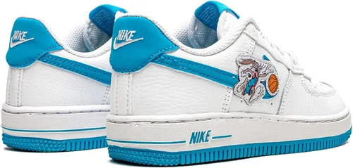 Vista 3 de Nike Preescolar Force 1 PS Lola Conejito, BlancoAzul FuryBlanco, 13C
