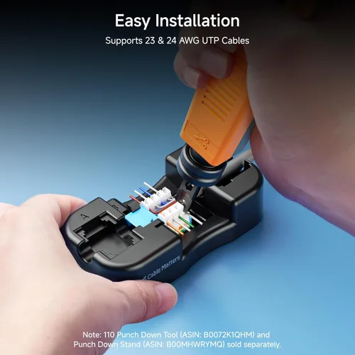 Vista 4 de Conecto RJ45 Cat6, Azul Paquete de 10