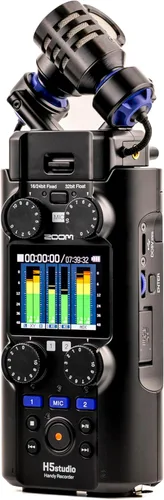 Vista 8 de Zoom H5 Studio - Grabadora de mano para músicos, podcasters y cineastas con micrófonos estéreo grandes, 2 preamplificadores de calidad profesional