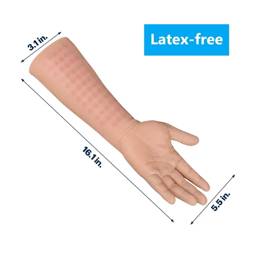 Vista 6 de Ultrassist Brazo de práctica de inyección intradérmica, simulador de entrenamiento de inyección intradérmica para estudiantes de enfermería