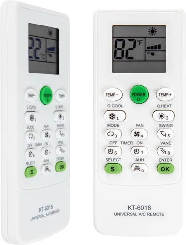 Mando a distancia universal de CA - Controlador de aire acondicionado LCD 6000 en 1 para múltiples marcas, incluyendo Mitsubishi, Toshiba, Hitachi,