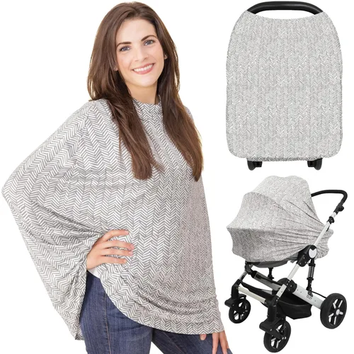 KeaBabies Funda de lactancia, funda de lactancia materna para mujer, toldo para asiento de automóvil para niña, niño, toldo multiusos para asiento