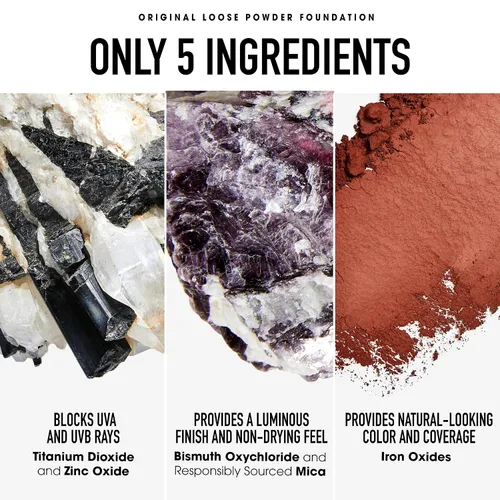 Vista 7 de bareMinerals Base mineral suelta original de lujo SPF15, 0.63 oz - Feria 01 Feria