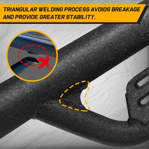Vista 6 de SMANOW Estribos Barras de Paso Laterales Compatibles con Chevy Silverado 2007-2018 y GMC Sierra 1500 2500HD 3500HD (Incluye 2019 1500 LD) / 2019