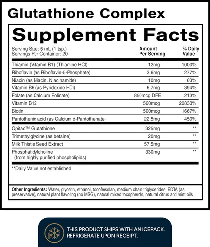 Vista 2 de Quicksilver Scientific Complejo de glutatión – Suplemento antioxidante de absorción superior con glutatión líquido y cardo mariano – Complejo