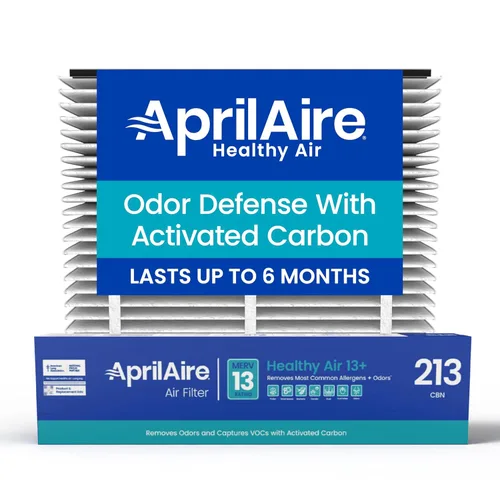 AprilAire 213CBN - Filtro de repuesto para purificadores de aire AprilAire para toda la casa, MERV 13 con carbono, alergia saludable en el hogar +