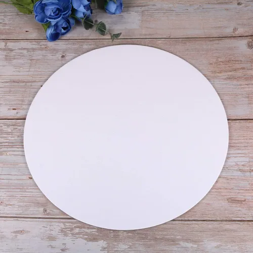Vista 8 de 6 piezas de 5.9 in de lienzo redondo tablero de pintura artística tablero de lienzo de forma redonda para pintura al óleo, lienzos para pintar
