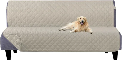 Vista 144 de U-NICE HOME - Fundas para sillas reclinables, reversibles, con correas elásticas, resistentes al agua, con acolchado de diamante, para proteger