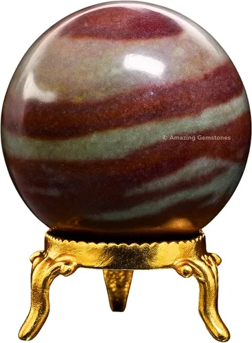 Vista 32 de Amazing Gemstone Bola de cristal de Yaxaita con soporte, bolas de meditación de esfera de cristal de 1.5 pulgadas para brujería y bolas decorativas