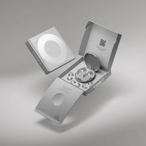 Vista 3 de Loop Engage 2 tapones para los oídos, tapones para los oídos con reducción de ruido de 16 dB todos los días con voz clara para reuniones sociales