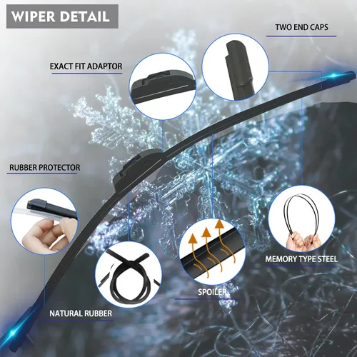 Vista 4 de 2 limpiaparabrisas de repuesto de calidad original para GMC Terrain Chevy Equinox 2010-2017 Ford Kuga MK1 2008-2012 fábrica de limpiaparabrisas