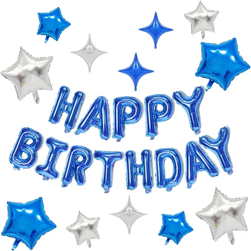 Vista 14 de KALOR Banner de Globos de Feliz Cumpleaños Rosa Bebé, Globos de Letras de Papel de Aluminio Mylar de 16 Pulgadas para Decoraciones de Fiesta