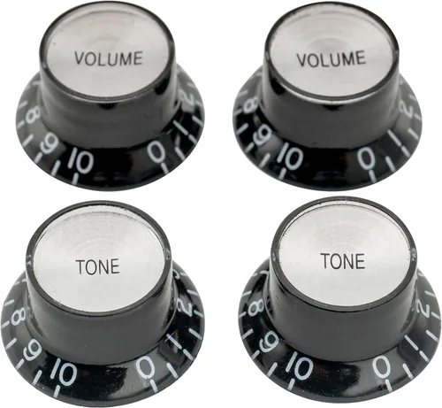 Vista 9 de Musiclily Pro Tamaño métrico de botón de reflector de guitarra con forma de sombrero, campana, 2 volúmenes, 2 tonos, juego de botones para guitarra