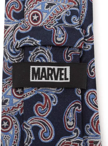 Vista 4 de Cufflinks Inc. Corbatas de poliéster Marvel para hombre, Azul Rojo, Talla única