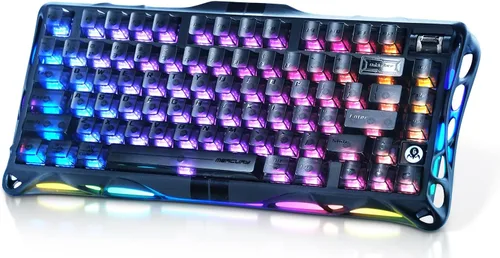 Vista 10 de GravaStar Mercury V75 Lite Hall Effect Magnetic Gaming Keyboard – 8KHz Rapid Trigger Wired 75% Keyboard, Adjustable Actuation, Hot-Swappable