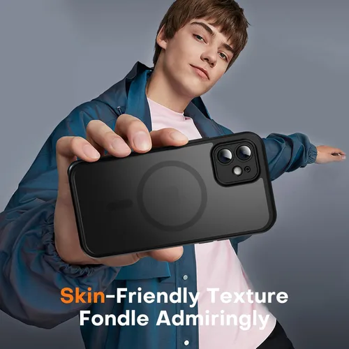 Vista 1161 de TOCOL Funda para iPhone 11, compatible con Magsafe, protección completa de cámara, imanes integrados, protección contra caídas, funda translúcida