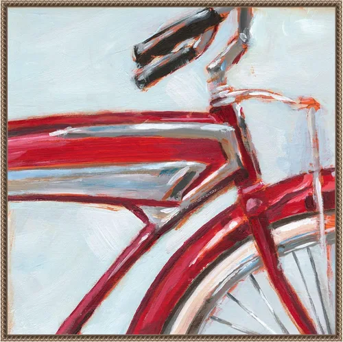 Vista 47 de Amanti Art Framed Canvas Wall Art 16x16 Retro Cycle I by Ethan Harper, Framed Wall Art Canvas, Abstract Artwork, Traditional Decor, Small Poster