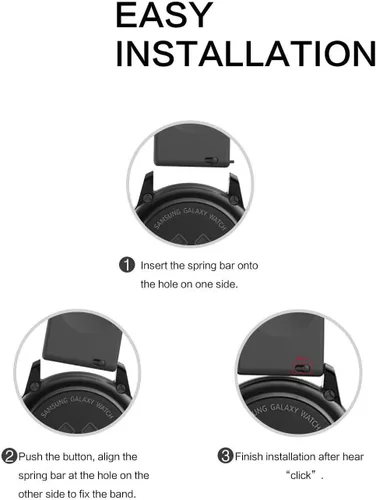 Vista 7 de YOUkei Correas de reloj inteligente compatibles con MuGo P36A, correas de repuesto ajustables de silicona de liberación rápida para MuGo P36A