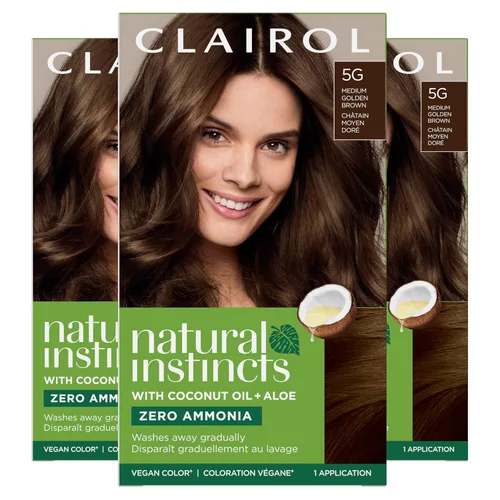 Vista 30 de Clairol Natural Instincts - Tinte semipermanente para el cabello, color castaño oscuro, paquete de 1 unidad