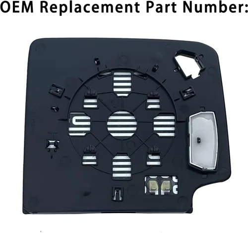Vista 4 de Vidrio de espejo retrovisor calefactado para el lado del conductor izquierdo de remolque para Silverado GMC Sierra 1500 2500 3500 de 2014-2017