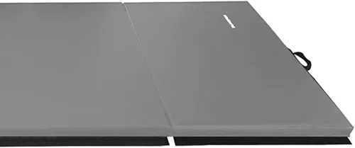 Vista 7 de BalanceFrom Colchoneta de gimnasia plegable de 4 paneles de 6 x 4 pies, almohadilla de 2 pulgadas de grosor con superficie de vinilo y asas